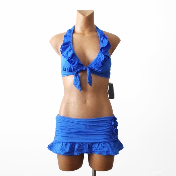 kenneth cole skirted bikini